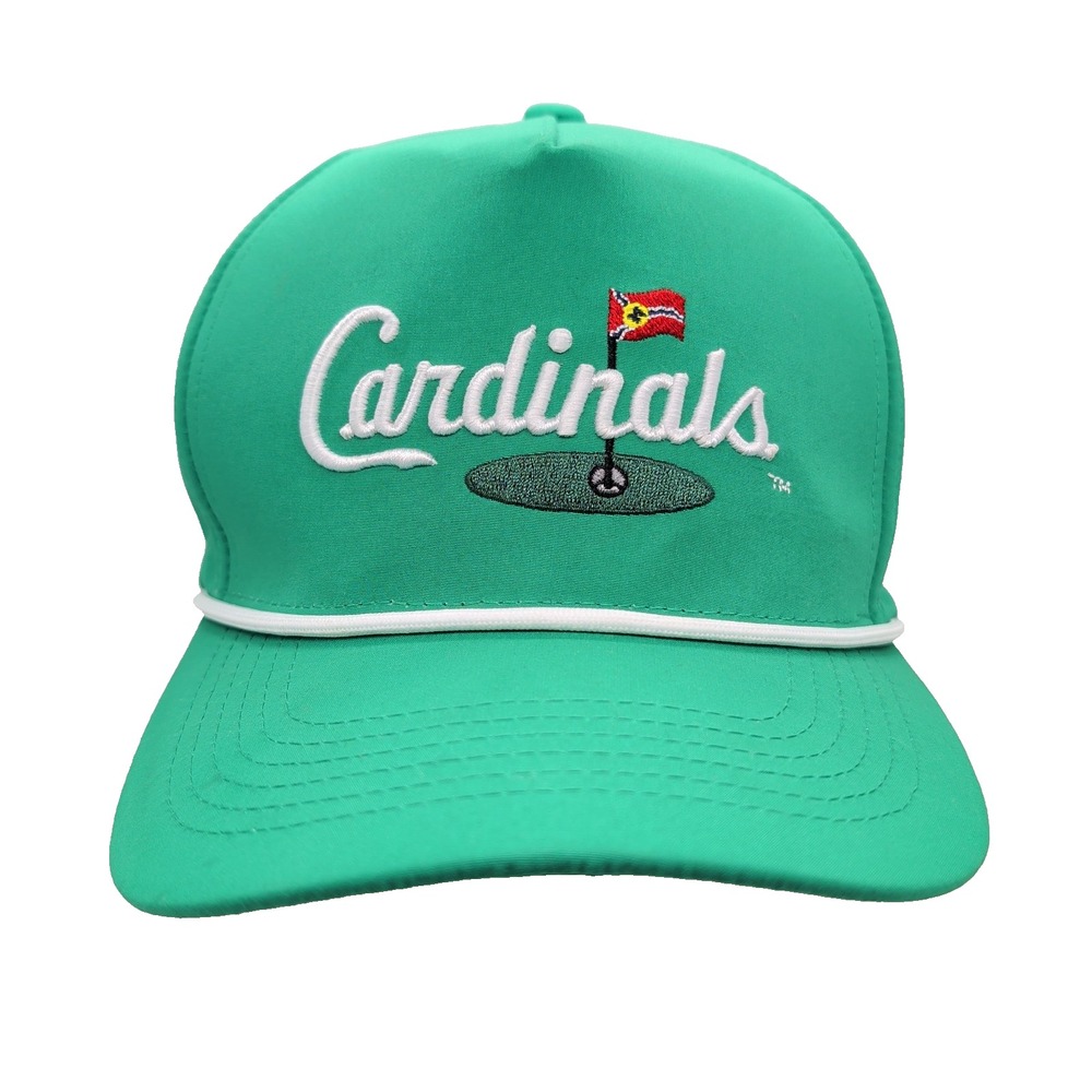 St Louis Cardinals Masters Golf Hat Green MLB PGA Cap Baseball Snapback Rope New